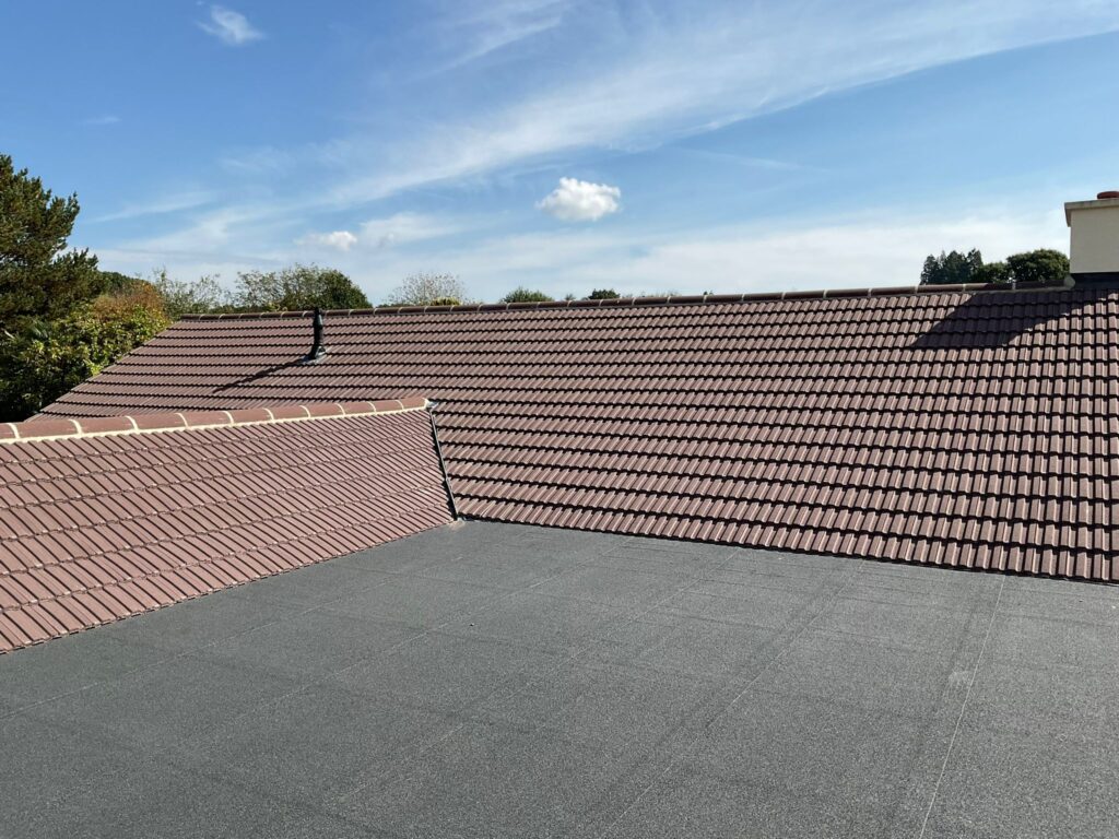 This is a photo of a roof which has just been repaired works carried out by LS Roofing Marlow